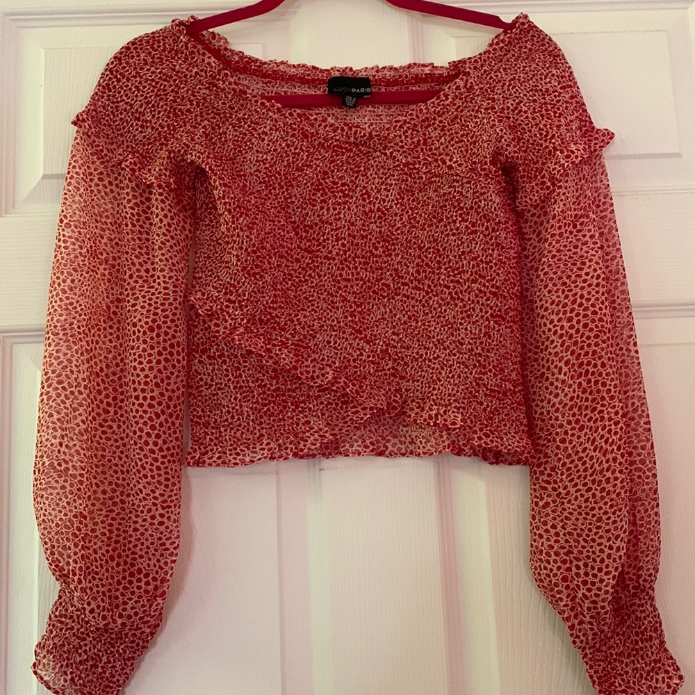LUCY PARIS off/on the shoulder top